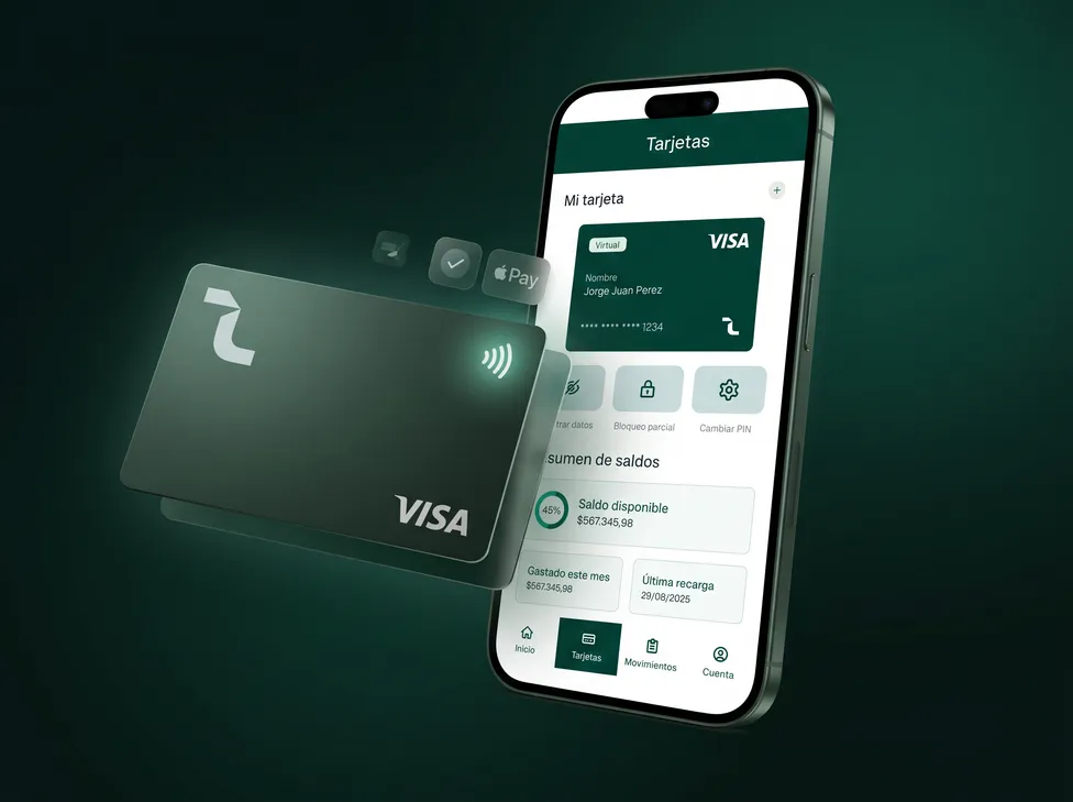 Tarjeta Visa LotoCare física y virtual